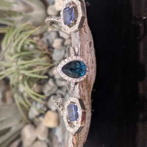 Sterling Silver Ring & Earring Set 💙